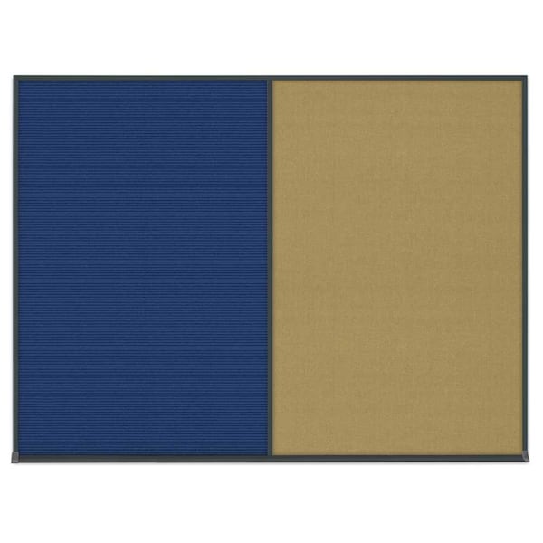 Double Door Radius Corkboard, 42"X32", B